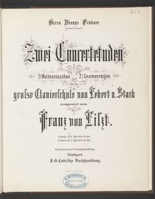 Partition 2 Konzertetüden. Waldesrauschen (S.145/1), Collection of Liszt editions, Volume 11
