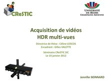 Acquisition de vidéos HDR multi vues