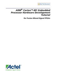 ARM Cortex-M1 Embedded Processor Hardware Development ...
