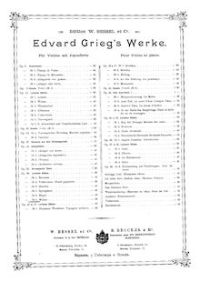 Partition de piano, lyrique pièces, Op.38, Grieg, Edvard par Edvard Grieg