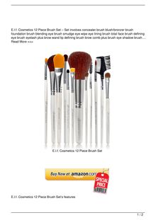 E.l.f. Cosmetics 12 Piece Brush Set Beauty Review