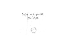 Partition complète, Trios de la Chambre du Roi, Lully, Jean-Baptiste