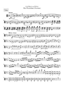 Partition altos, Der Freischütz, Op.77, Eine romantische Oper in 3 Aufzügen