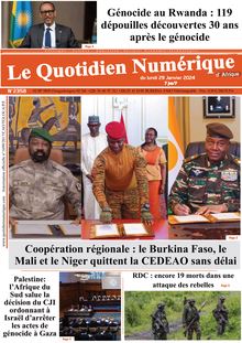 Le Quotidien Numérique d Afrique Du 29/01/2024