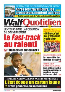 Walf Quotidien n°9122 - du mercredi 24 août 2022