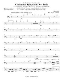 Partition Trombone 1, Symphony No.36  Christmas Symphony , F major
