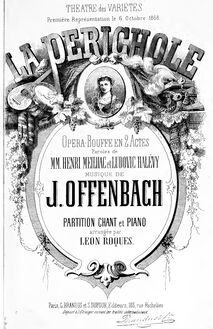 Partition complète, La Périchole, Opéra bouffe en trois actes, Offenbach, Jacques