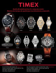Catalogue de montres Timex
