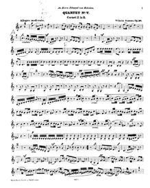 Partition Cornet 2 (B♭), quatuor, No. 5, für 2 Cornette, cor (oder Althorn) und Tuba, Op. 38