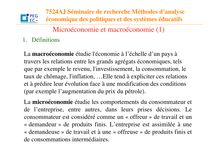 Microéconomie et macroéconomie (1)