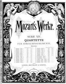 Partition violon 1, corde quatuor No.3, Divertimento, G major, Mozart, Wolfgang Amadeus