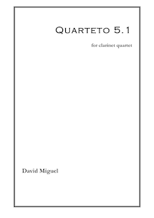 Partition complète, quatuor 5.1, Miguel, David