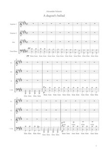 Partition complète, A Dugout s Ballad, C♯ minor, Schmitt, Alexander
