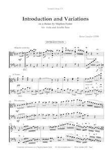 Partition complète, Susanna Variations, Lewalter, Rainer