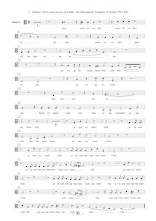 Partition Ch. 2: ténor , partie [C3 clef], Musikalische Exequien, Op.7, SWV 279-281