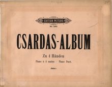 Partition complète, Csardas-Album, Nach ungarischen Volksliedern