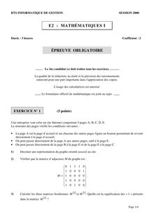 Btsinfges 2000 mathematiques i nouvelle caledonie