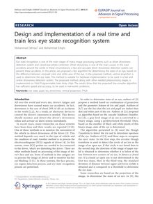 Design and implementation of a real time and train less eye state recognition system