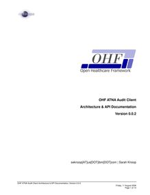OHF ATNA Audit Client