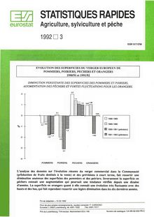 STATISTIQUES RAPIDES Agriculture, sylviculture et pêche. 1992 3