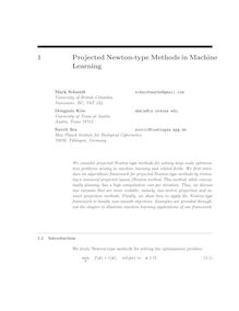 Projected quasi Newton methods for constrained and non smooth optimization