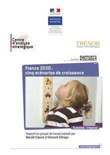 France 2030 : cinq scénarios de croissance.