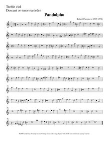 Partition viole de gambe aigue (includes enregistrement  version), Pandolpho