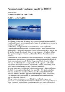 Pampas et glaciers patagons à partir de 3531€ !
