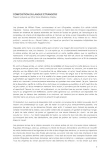 COMPOSITION EN LANGUE ÉTRANGÈRE Rapport présenté par Mme Marie Madeleine Gladieu