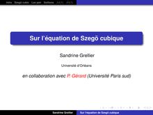 Intro Szego cubic Lax pair Solitons M M˜