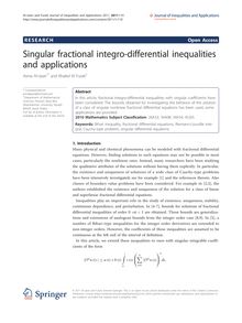 Singular fractional integro-differential inequalities and applications