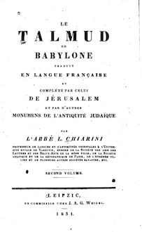 Chiarini Luigi Aloisi - Le Talmud de Babylone Volume II