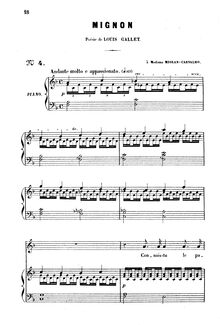 Partition complète (F major), Mignon, Mélodie, Gounod, Charles