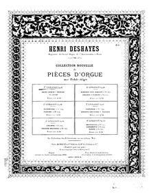 Partition Grand Choeur et Menuet de Concert., Pièces d orgue, Deshayes, Henri