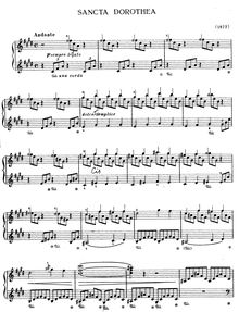 Partition complète (S.187), Sancta Dorothea, Liszt, Franz par Franz Liszt