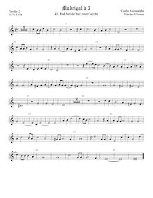 Partition viole de gambe aigue 2, madrigaux, Book 3, Gesualdo, Carlo par Carlo Gesualdo