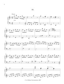Partition , Presto, Sei Sonate per Cembalo, Hertel, Johann Wilhelm