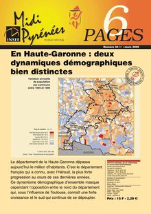 En Haute-Garonne : deux dynamiques démographiques bien distinctes.   