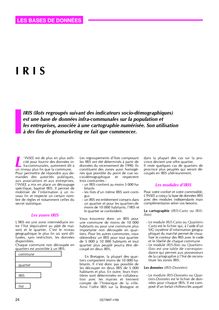 Les bases de données : IRIS (Octant n° 69)