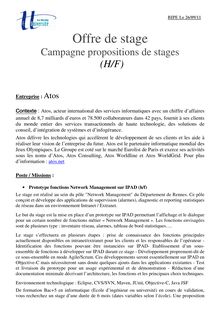 BIPE 260911 AtoS - Campagne stage