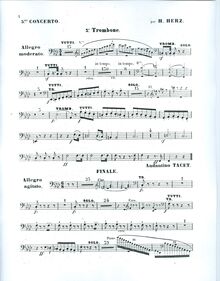 Partition Trombone 3, Piano Concerto No.5, Cinquième concertoo pour le piano