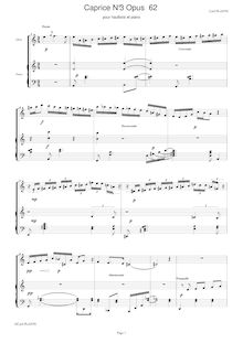 Partition 3 - Presto, 4 Caprices pour hautbois et Piano, Plante, Cyril