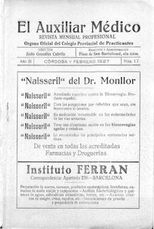 El Auxiliar Médico: revista mensual profesional, n. 017 (1927)