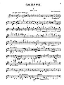 Partition de violon, violon Sonata No.3, Op.67, D major