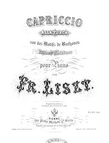 Partition complète (S.388), Capriccio alla turca sur des motifs de Beethoven