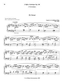 Partition 3, Verset (F-sharp minor), L’Office Catholique, Op.148