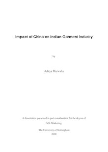 Impact of China on Indian Garment Industry