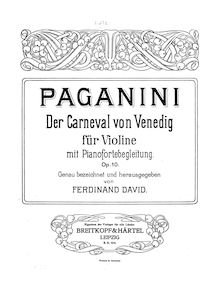 Partition de violon, Il carnevale di Venezia, Variations on "O mamma, mamma cara" from "Carnival of Venice"
