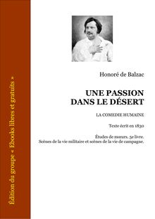 Balzac une passion dans le desert