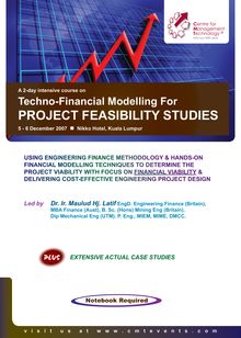 PROJECT FEASIBILITY STUDIES
